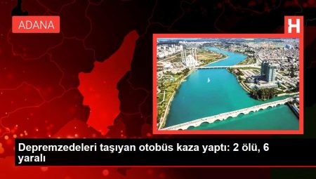 Depremzedeleri taşıyan otobüs kaza yaptı: 2 meyyit, 6 yaralı