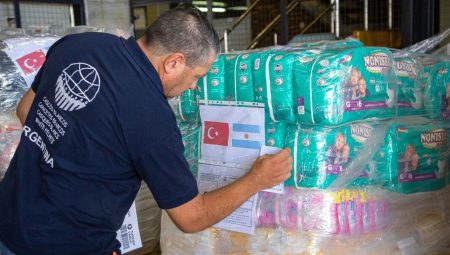 Arjantin’den 3 ton materyal zelzele bölgesine gönderildi