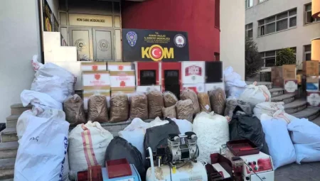 Adana’da Kaçak Tütün Operasyonu: 653 Kilogram Ele Geçirildi