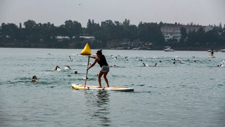 Adana’da birinci defa düzenlenen ‘Aquatlon ve Triatlon’ müsabakası başladı