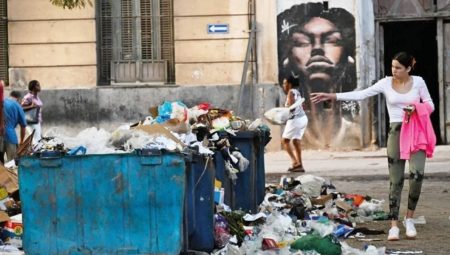 Küba’nın başşehri Havana çöpten geçilmiyor